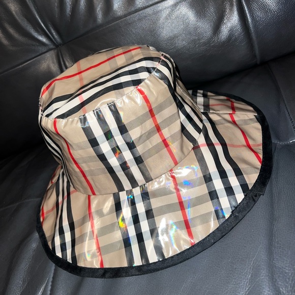 Y2K Waterproof Plaid Bucket Hat - Picture 2 of 6
